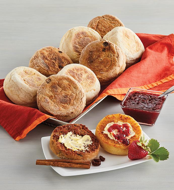 Super-Thick English Muffins with Preserves